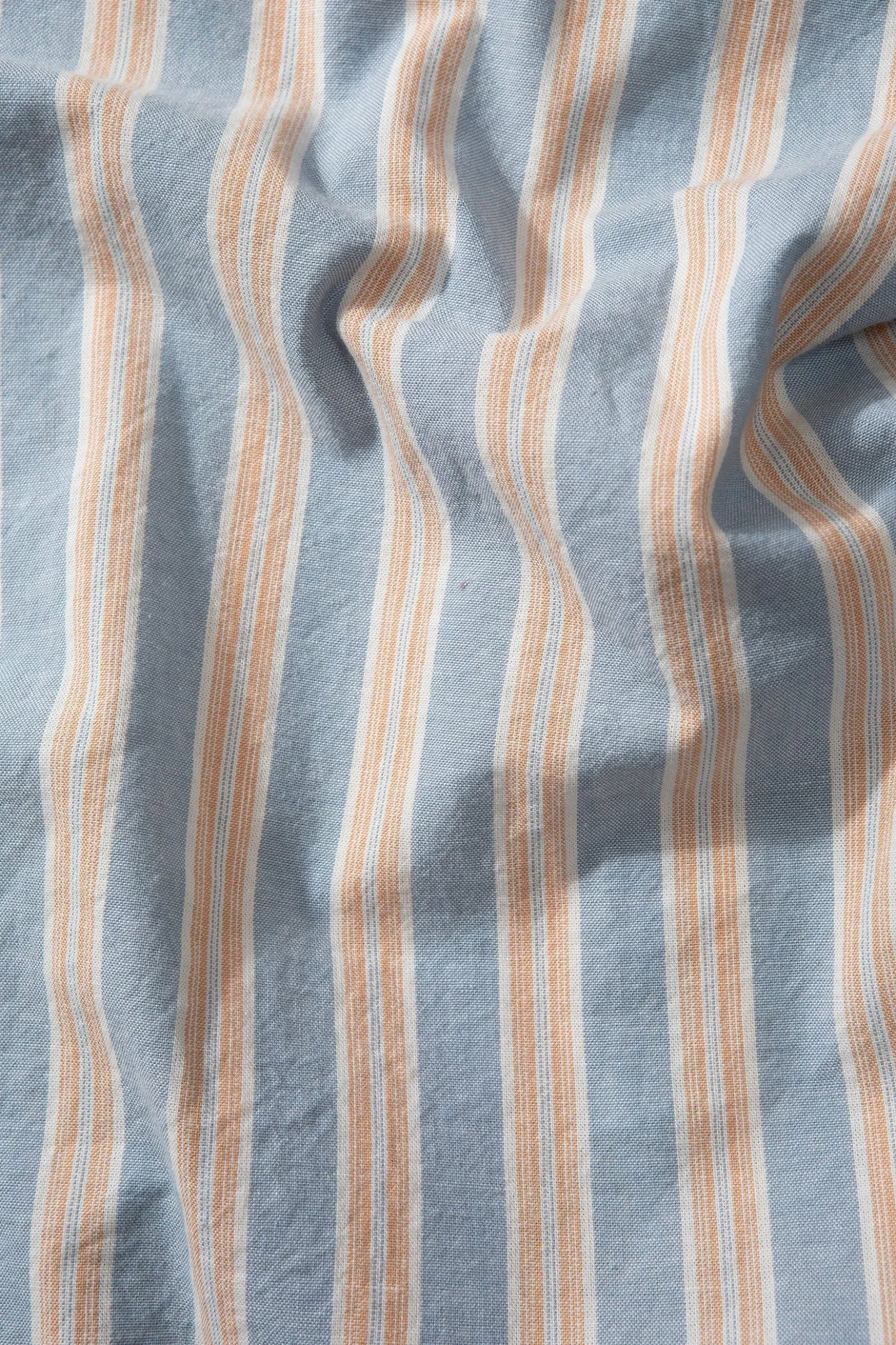 Store Striped Short Sleeve Plain Light Blue Men Shirts