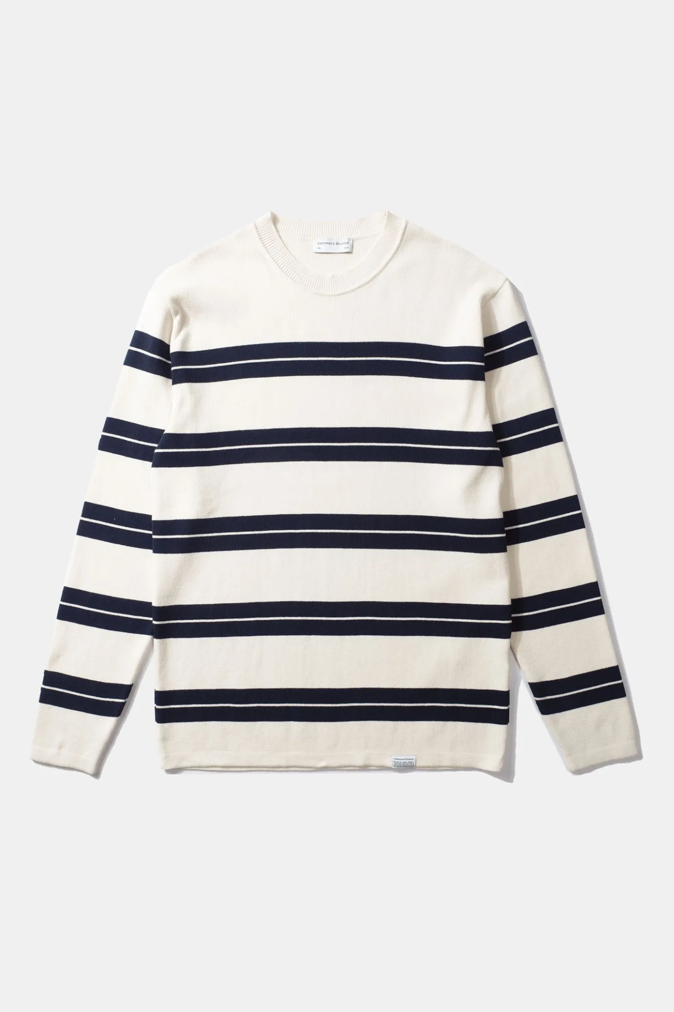 Hot Striped Sweater Plain Beige Men Knitwear