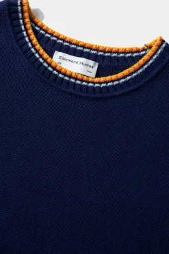Sale Sunset Vest Plain Navy Men Knitwear