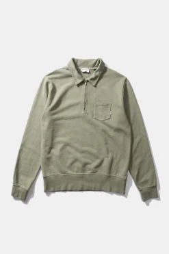 Cheap Temple Sw Plain Olive Men Sweatshirts