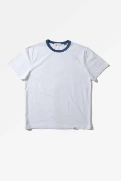 New Terry Color Rib Plain Off White Men T-Shirts