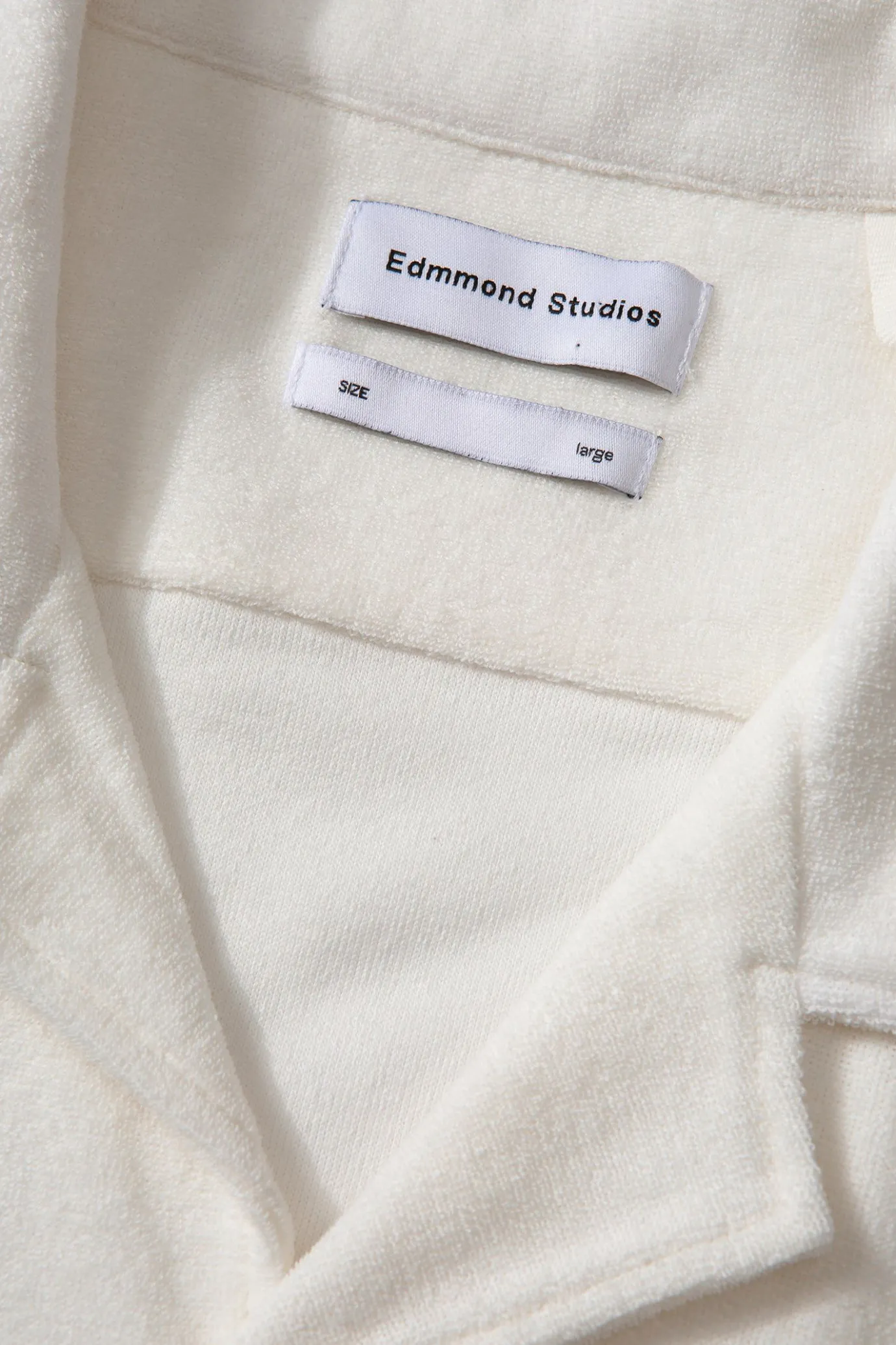 Hot Terry Long Shirt Plain Off White Men Shirts