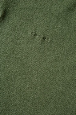 Hot Terry Polo Plain Olive Men Polos