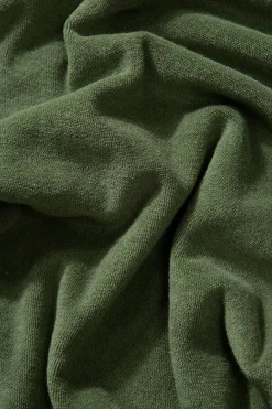 Hot Terry Polo Plain Olive Men Polos