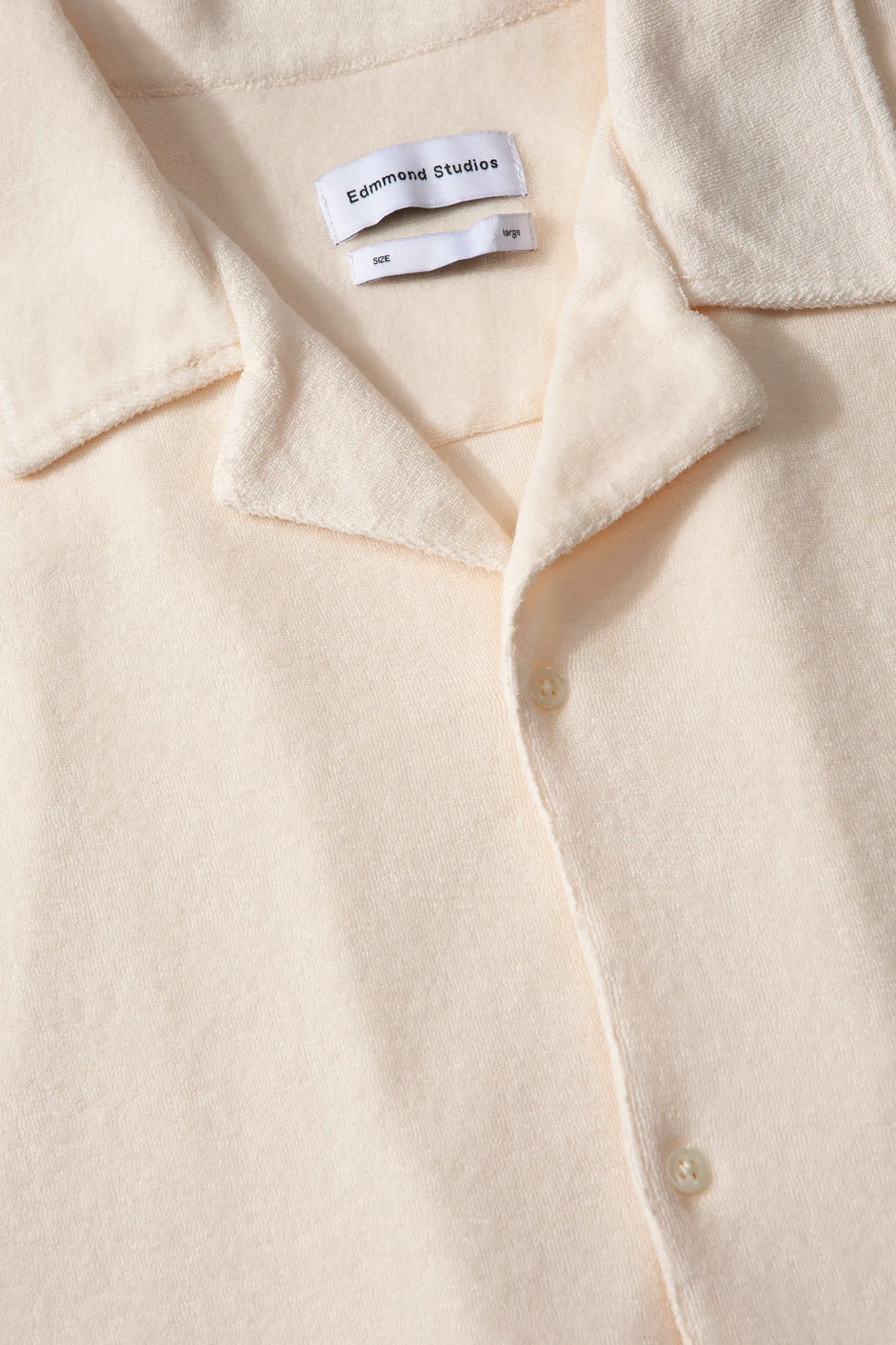 Hot Terry Shirt Plain Off White Men Shirts