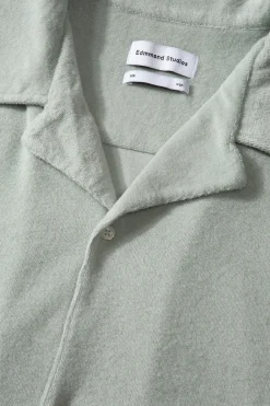 Cheap Terry Shirt Plain Sage Men Shirts
