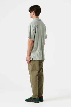 Cheap Terry Shirt Plain Sage Men Shirts