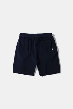Flash Sale Terry Shorts Plain Navy Men Trousers