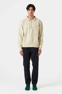 Hot Warm Up Plain Beige Men Sweatshirts