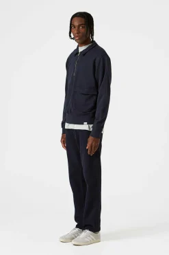 New Warm Up Plain Navy Men Sweatshirts