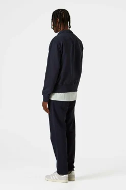 New Warm Up Plain Navy Men Sweatshirts
