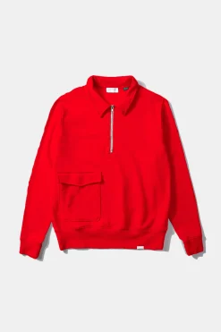 Best Sale Warm Up Plain Red Men Sweatshirts
