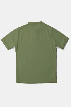 Cheap Wilson Polo Plain Olive Men Polos
