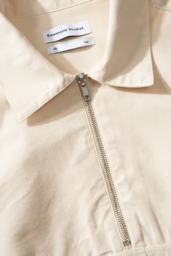 Sale Zipped Shirt Plain Beige Men Shirts
